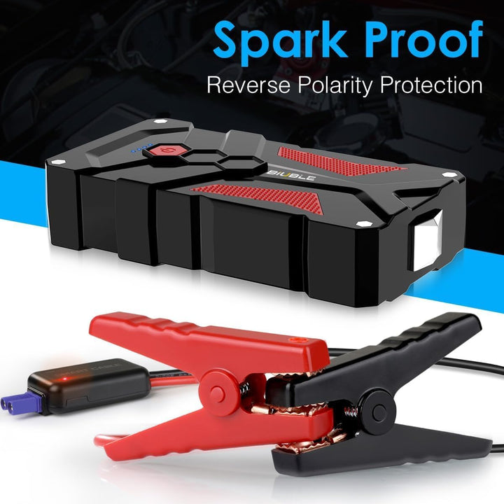 BIUBLE 3000A Starthilfe Powerbank 12V (Bis Zu 7,0L Benzin Oder 5,5L Diesel) Auto Starthilfe mit LED