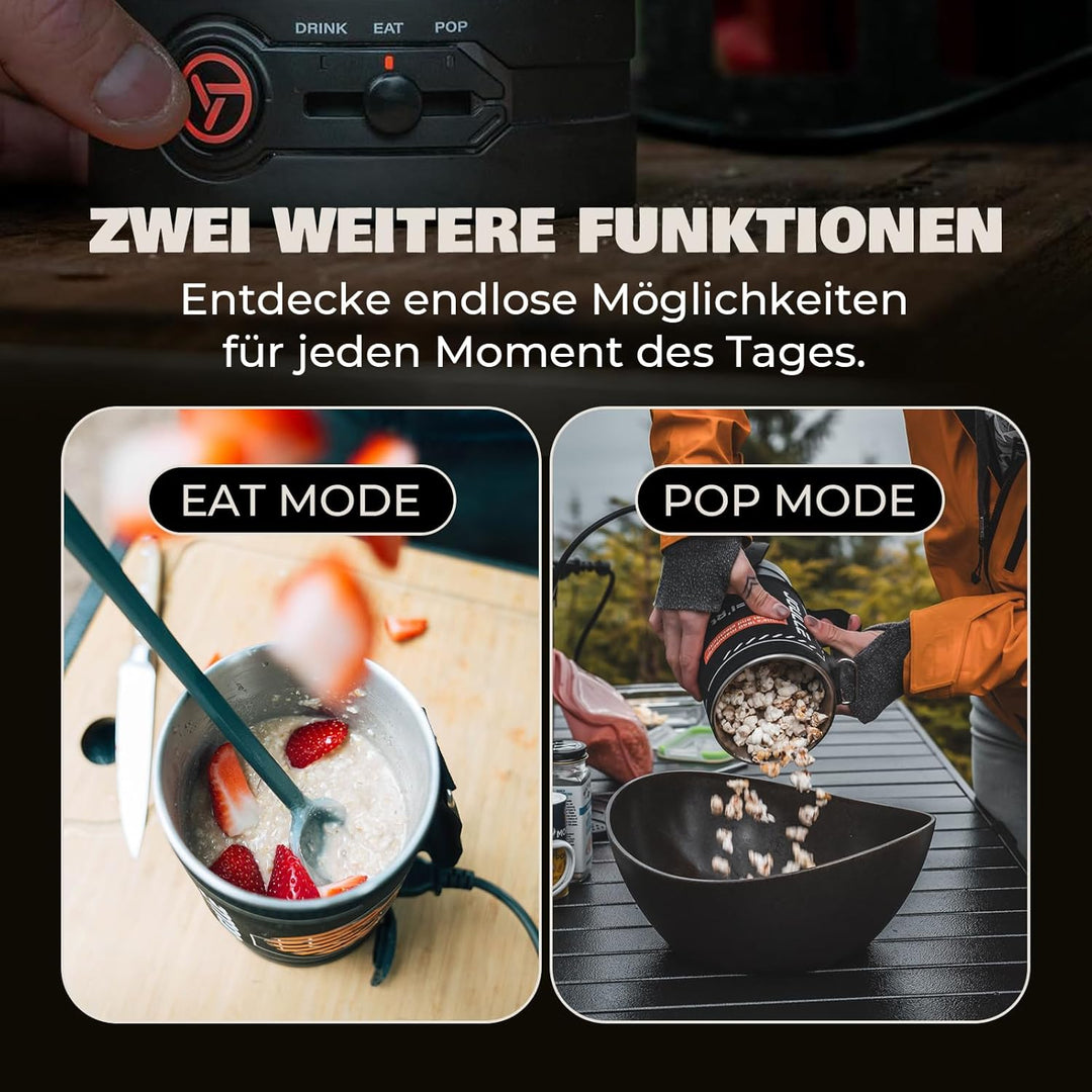 Elektrische French Press Kaffeebereiter, 2-in-1-Design zum Wasserkochen und Kaffeepressen, 500W Kaff