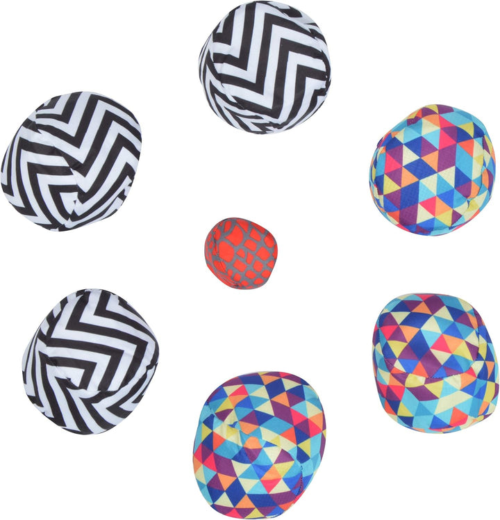 Ocean 5 Extrem Boule - Soft-Boule Set, Street-Boccia, Cross Country Petanque mit Tasche Immer überal