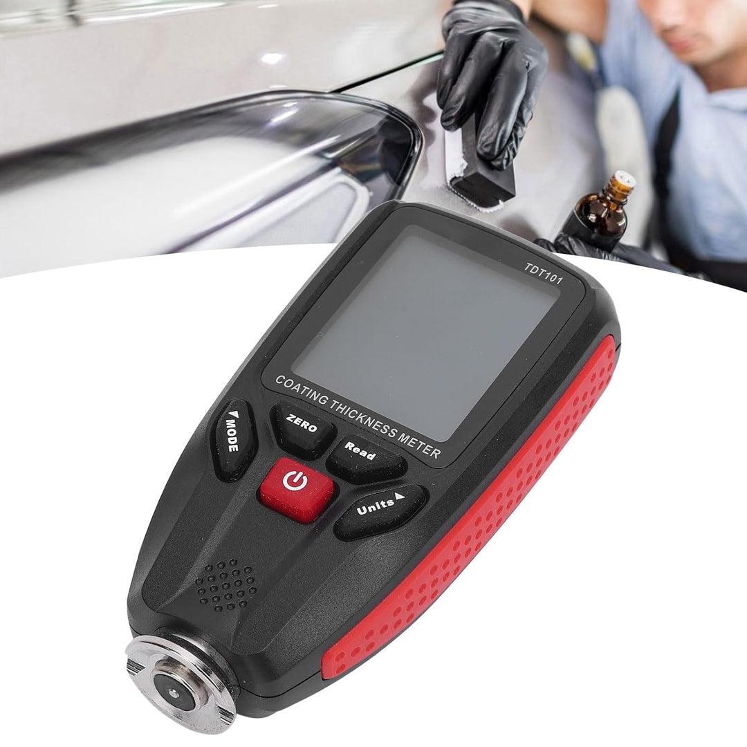 Lackdickenmessgerät, Schichtdickenmessgerät mit LCD-Display für Autolack, Pulverbeschichtungen, Elox