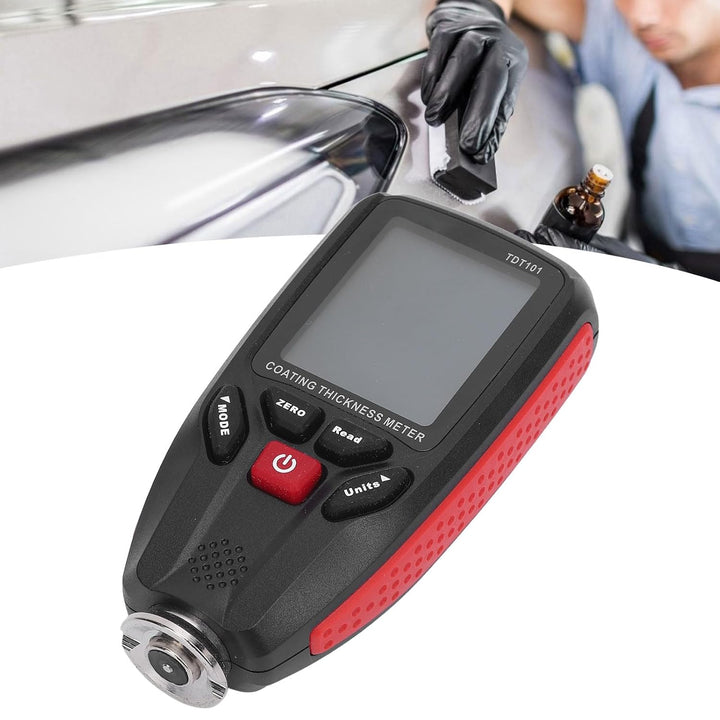 Lackdickenmessgerät, Schichtdickenmessgerät mit LCD-Display für Autolack, Pulverbeschichtungen, Elox