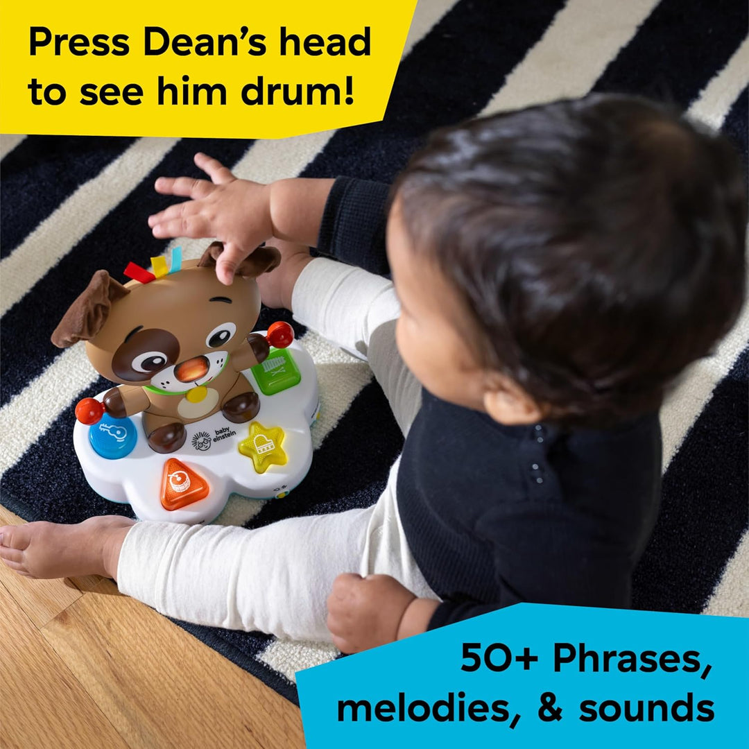 Baby Einstein, Drum & Learn Dean Musikalisches Lernspielzeug, Multisensorisches Babyspielzeug, 2 Spi