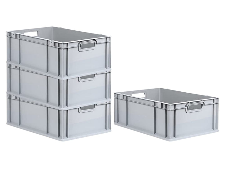 PROREGAL.SuperSparSet 4x Eurobox NextGen Grip | HxBxT 22x40x60cm | 44 Liter | Griffe offen | Verstär