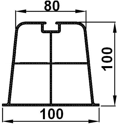 Bodenkonsole PVC 450 mm Halterung Split für Klimaaussengerät - Preis je Paar