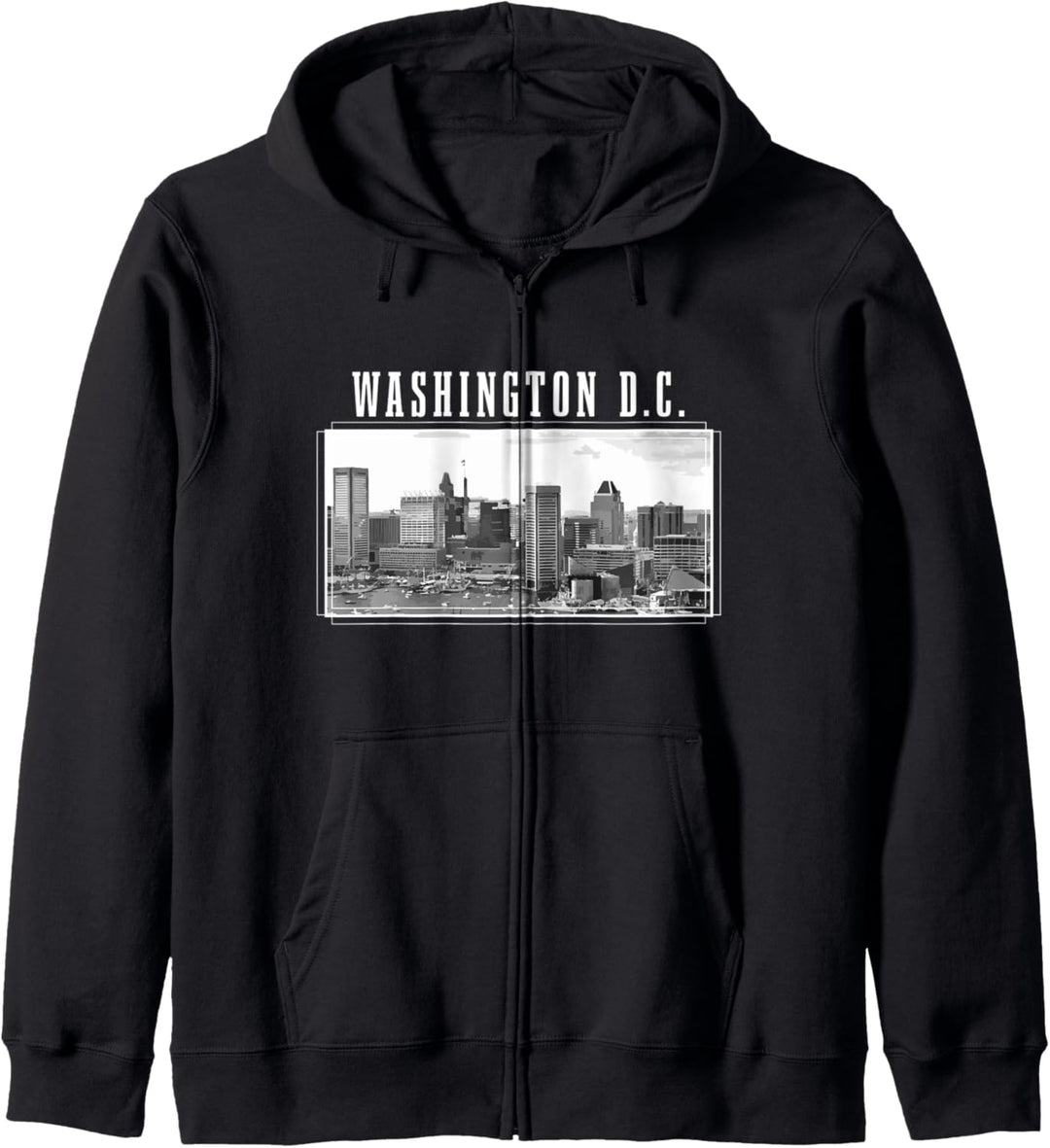 Washington D.C. Skyline Vintage USA Amerika Souvenir Kapuzenjacke