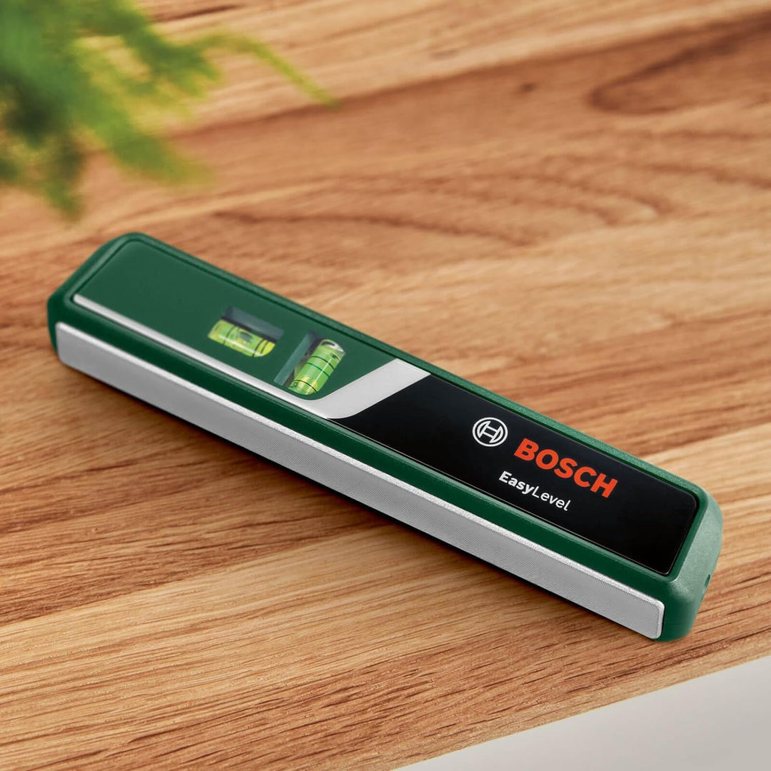 Bosch Laser-Wasserwaage EasyLevel mit Wandhalterung (Laserlinie zur flexiblen Ausrichtung an Wänden