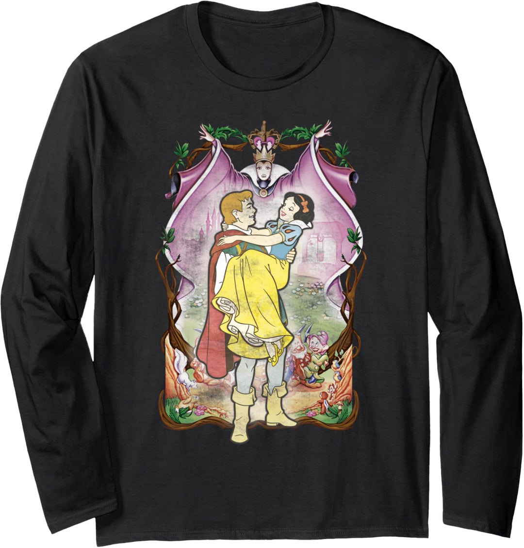 Disney Snow White Evil Queen Framed Portrait Langarmshirt