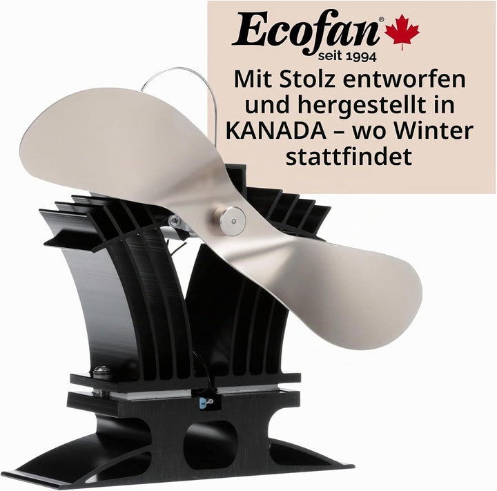 Ecofan Belair, Niedertemperatur, wärmebetriebener Ofenventilator, 238 m³/h, 806EUKBX, 22,86 cm-Blatt