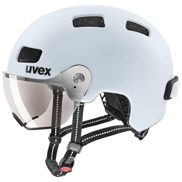 Uvex Rush Visor City Fahrrad Helm matt Light blau 2024 55-58 cm, 55-58 cm