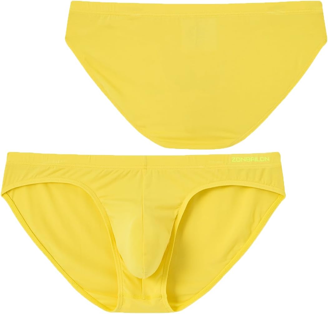 BIATWOWR Herren Dreiecks-Unterwäsche mit verstärktem Beutel für den Intimbereich, sexy, ohne Etikett