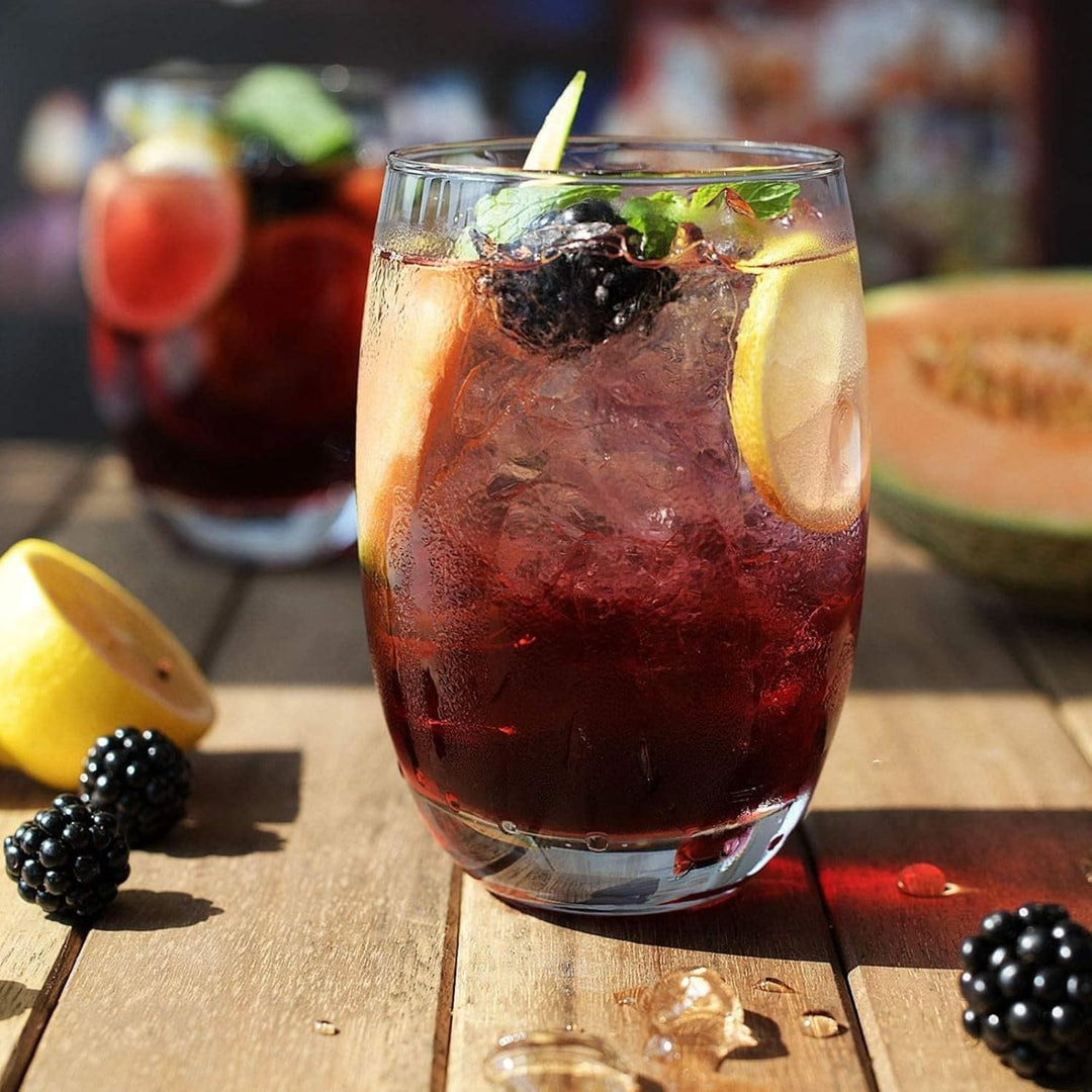 Krosno Wassergläser Saftgläser Trinkgläser | Set von 6 | 360 ML | Elite Kollektion | Perfekt für zu