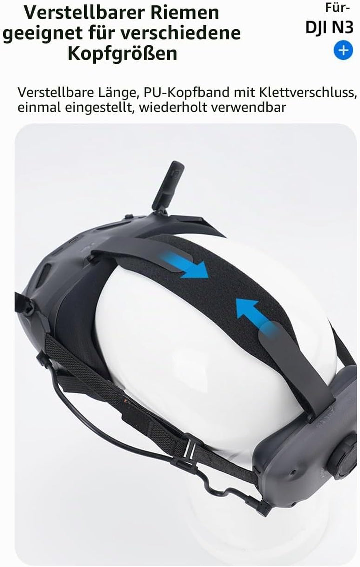 Kopfband-Gurt für DJI Goggles N3, einfach zu tragen, bequem, Kopfband-Gürtel, Dekompressionskopfband