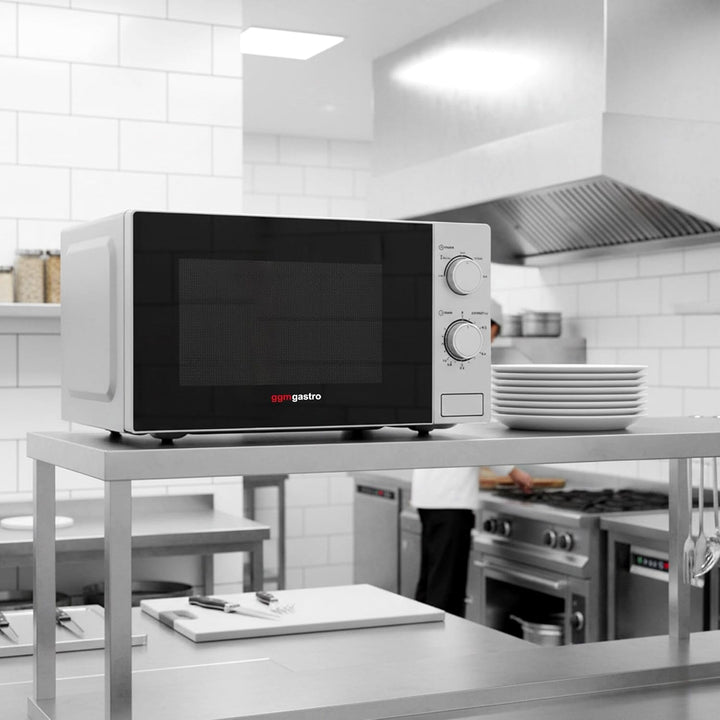 GGM Gastro | MWM2070 | Mikrowelle - 20 Liter - 700 Watt - Manuell