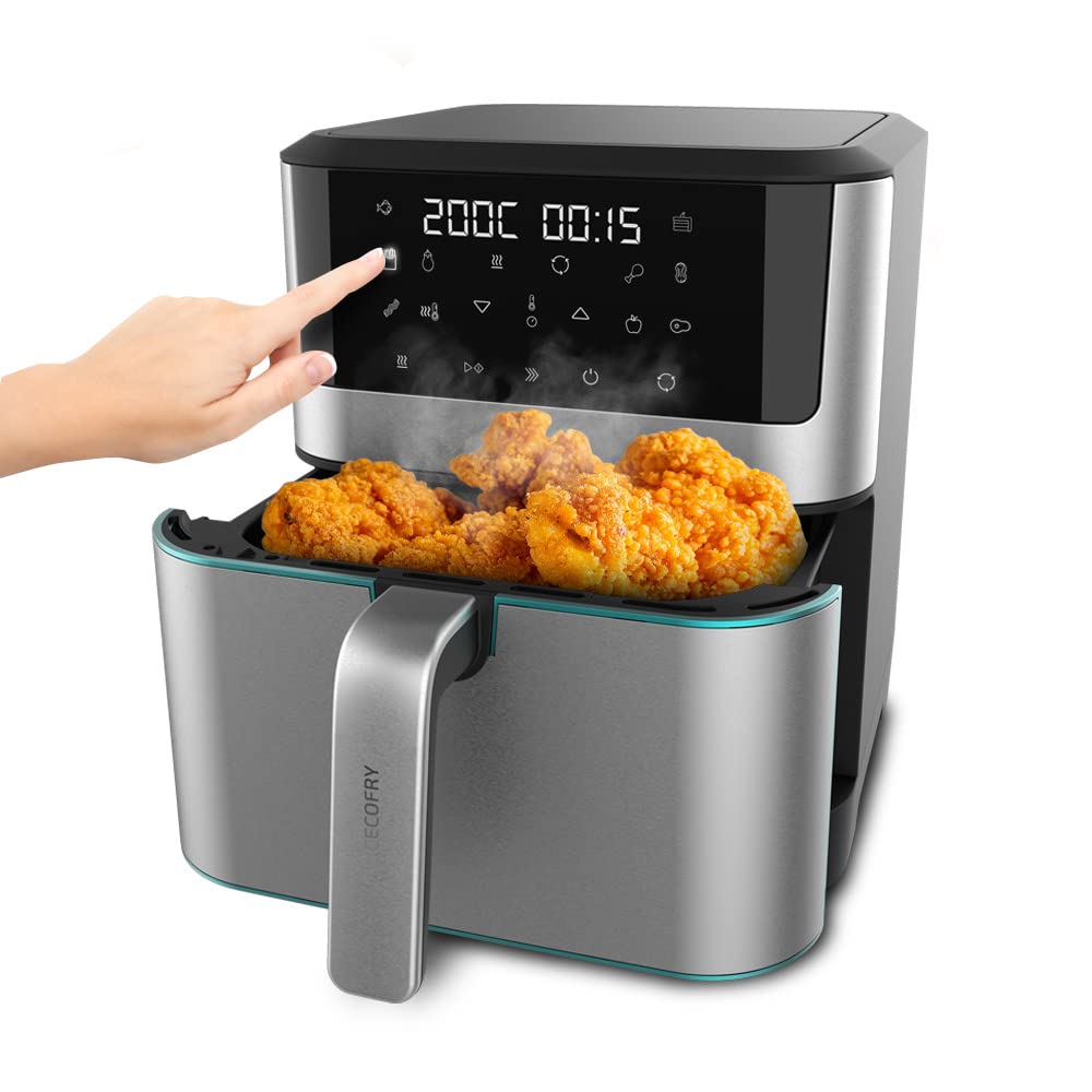 Cecotec Heissluftfritteuse ohne Öl 8 L Cecofry Supreme 8000 Air Fryer. 1800 W, Touchscreen, 30º-200