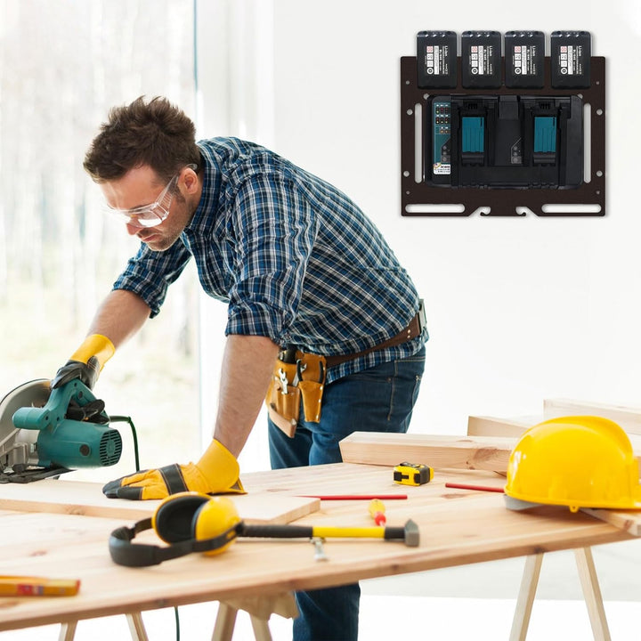 Idota Wandhalterung für Makita Akkus 18V 14,4V für Makita ladegerät und Akku Bohrschrauber