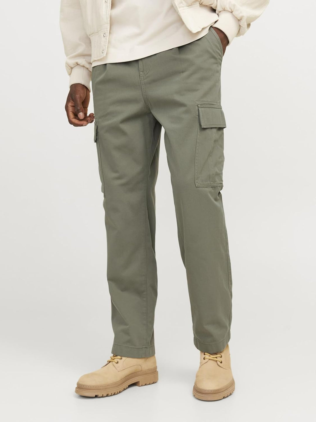 JACK & JONES Male Cargo-Hose Tapered Fit Cargo-Hose 30W / 34L Mulled Basil, 30W / 34L Mulled Basil