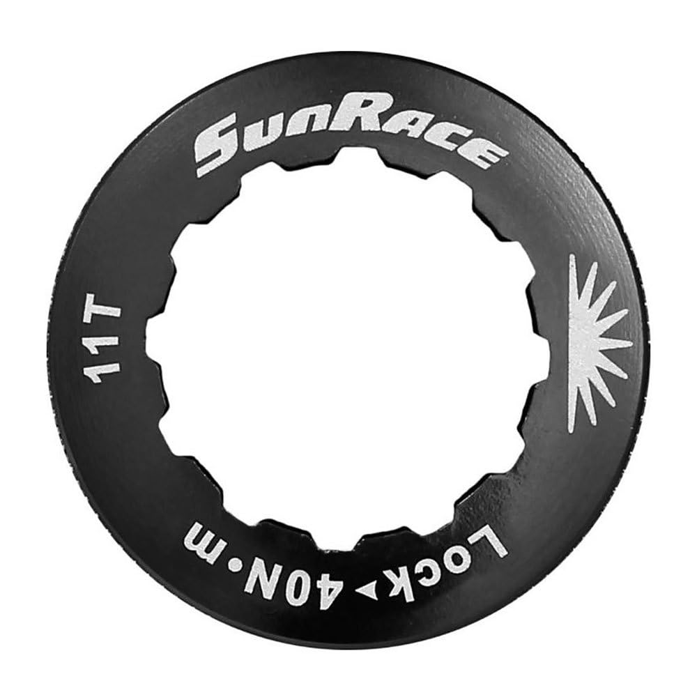 SUNRACE Ghiera per Cassetta 11 Denti in Alluminio CNC Nero