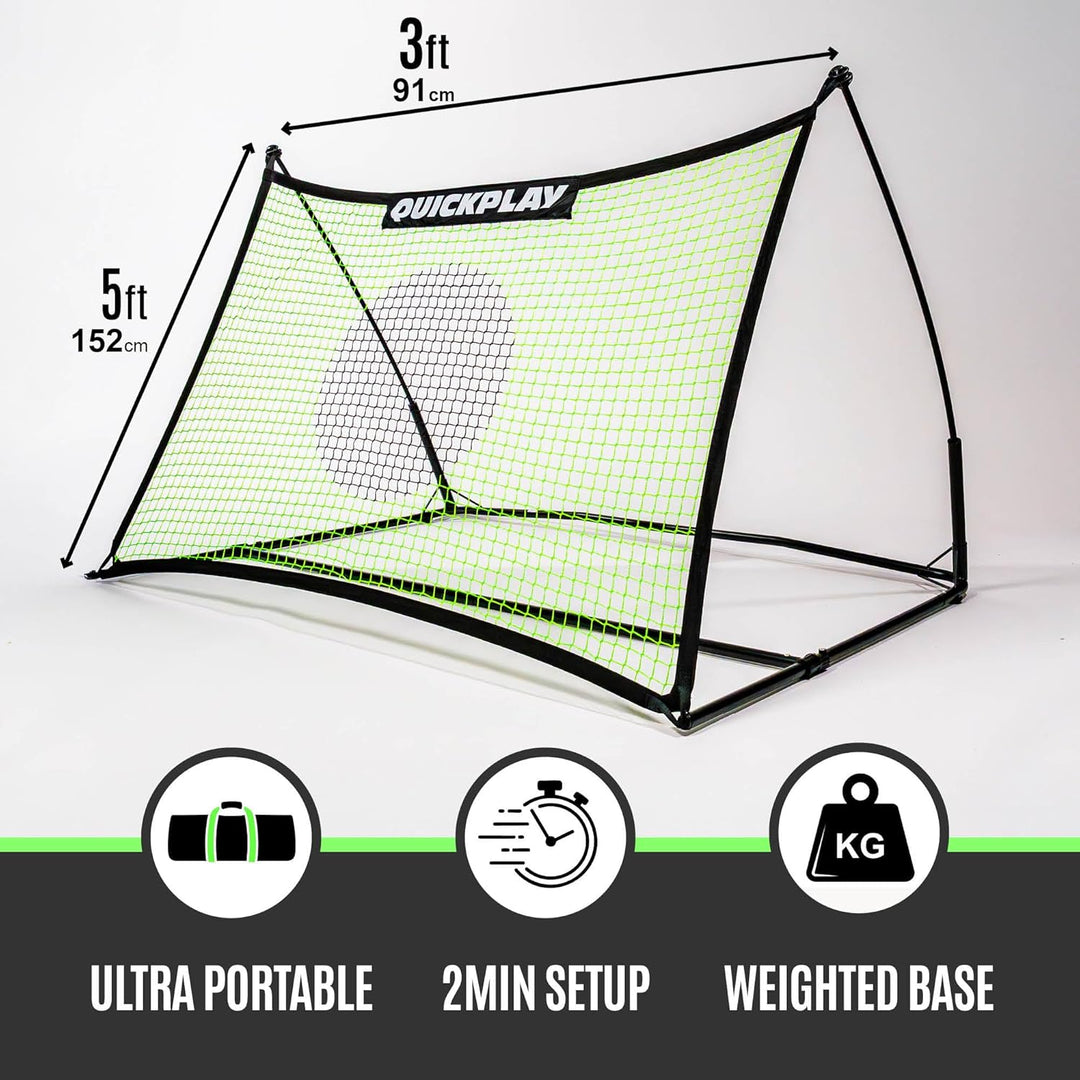 QUICKPLAY Spot Target TEKKERS Fussball-Rebounder, perfekt für Team- oder Solo-Fussballtraining 1) 1,