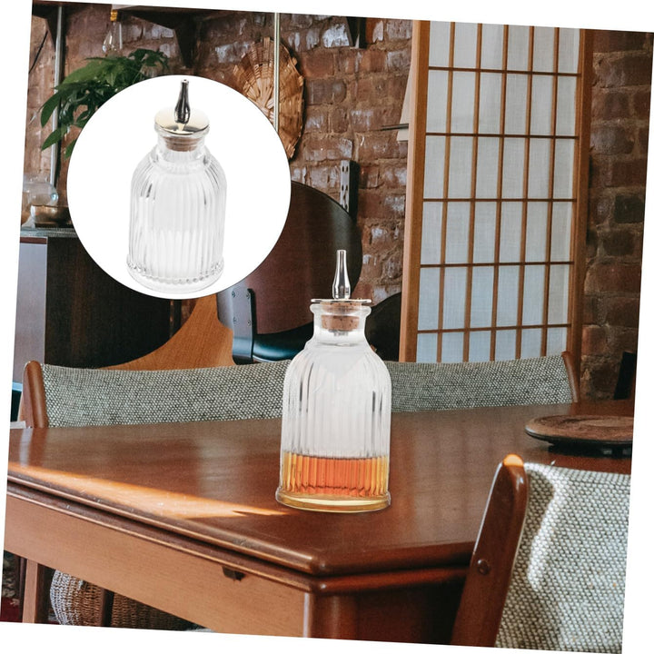 DOITOOL Glasflasche Für Wein Absinth Getränke Und Whisky Mit Deckel Aus Bruchfestem Material Elegant