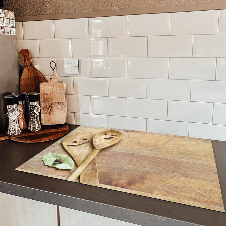 KitchenYeah© Herdabdeckplatte Einteilig Küche Herdabdeckung Induktionsfeld Ceranfeld Herdabdeckplatt