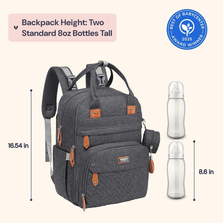 BabbleRoo Baby Wickeltasche/Rucksack, Wickelrucksack lässige Wickeltaschen, Multifunktional Grosse K