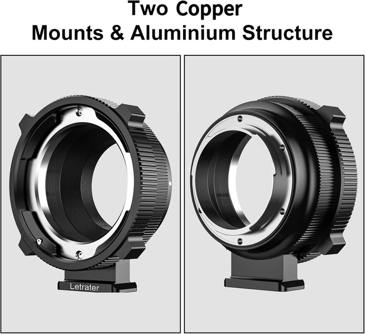 Letrater PL Objektivhalterungsadapter, PL auf Sony E/NEX Mount Kameras A7S3/FS7/5/FX9/A7R4/R3/a Seri