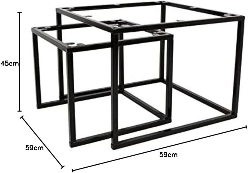 MaximaVida Frame Chicago for Square Coffee Table Set- DIY Coffee Table Set 44 x 44 x 38 cm / 59 x 59
