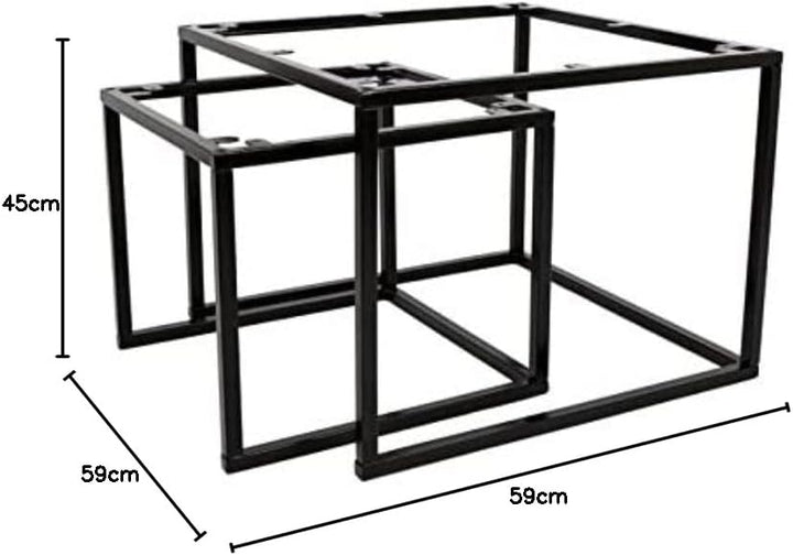 MaximaVida Frame Chicago for Square Coffee Table Set- DIY Coffee Table Set 44 x 44 x 38 cm / 59 x 59