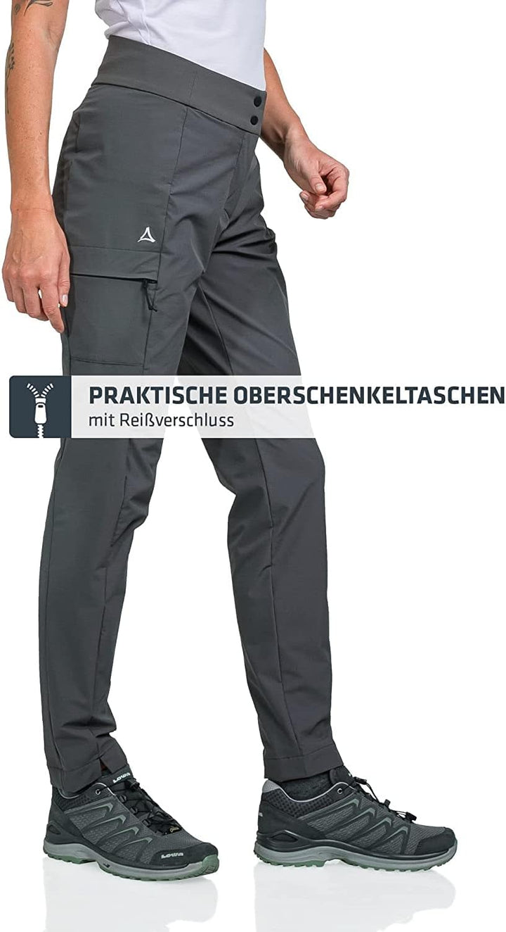 Schöffel Damen Tight Teisenberg L, Wasserabweisende, leichte Sommerhose, robuste Outdoor Hosen mit h