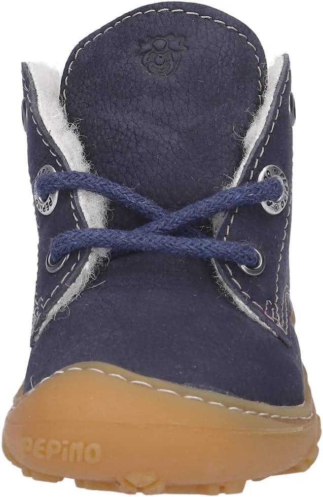 RICOSTA Mädchen und Jungen Lauflernschuhe Colin, WMS:Weit,Barfuss-Schuh 20 EU Weit Blau 170, 20 EU W