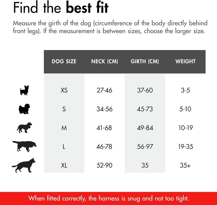 EzyDog Hundegeschirr Auto mit Sicherheitsgurt, Brustgeschirr Hund, Sicherheitsgeschirr Hund, 'Chest