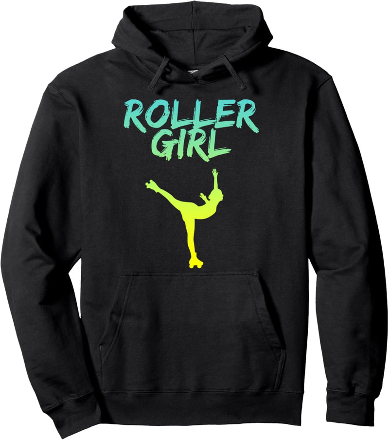 Roller Girl Rollkunstlauf. Mädchen rollergirl Summer Edition Pullover Hoodie