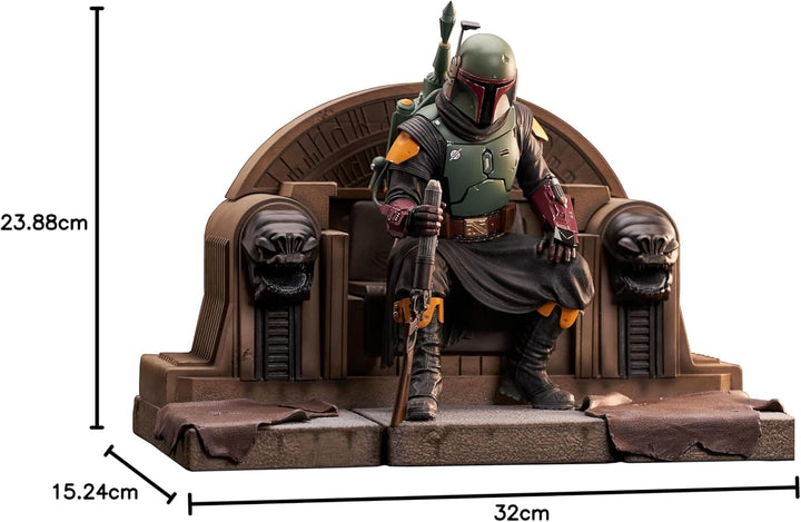 Diamond Select - Star Wars: The Mandalorian Boba FETT ON Throne Premier Collection 1/7 Scale Statue