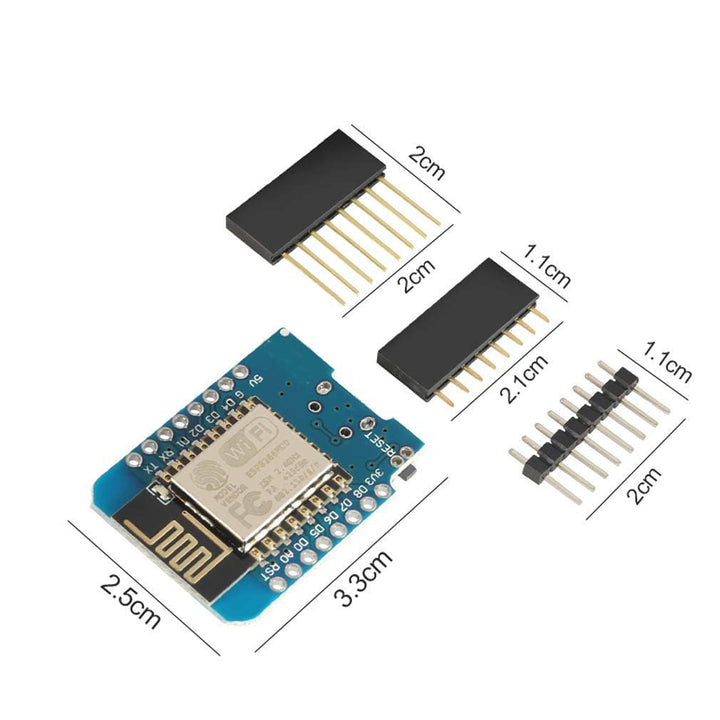 Hailege 5pcs MINI ESP8266 ESP-12F NodeMCU Lua MINI 4M Bytes WIFI Module with Pin Headers