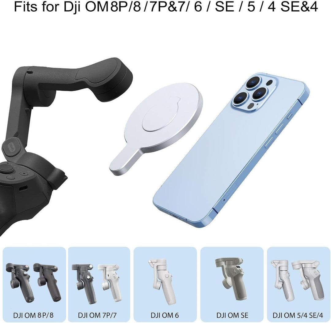 Aerbeis DJI Magnetische Ringklemmhalterung – für Magsafe DJI OM 6 / OM 5 / OM 4 / OM 4 SE Adapterhal