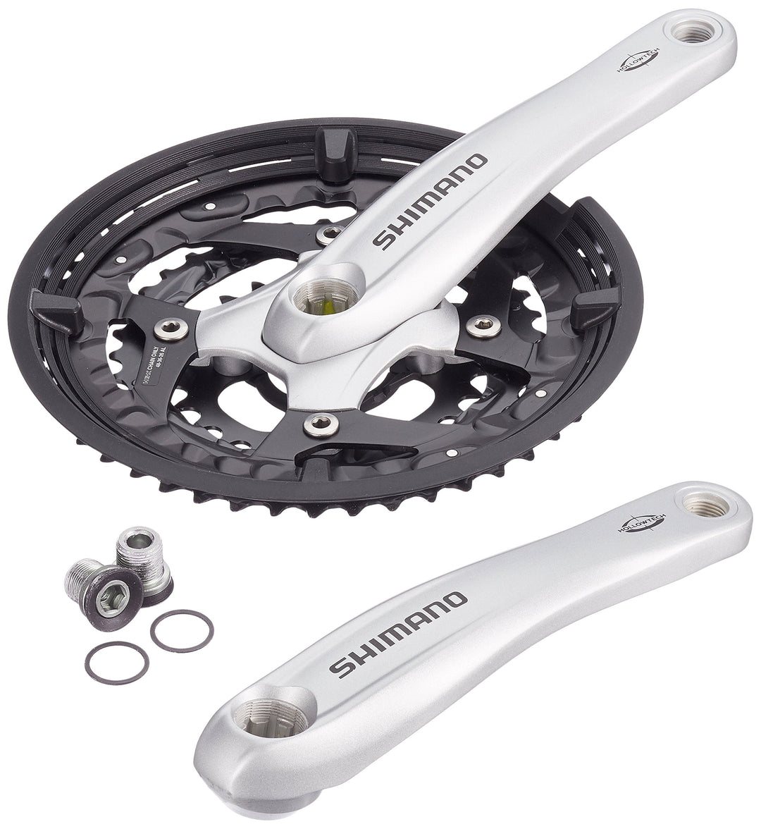 SHIMANO Trekking FC-T521 Octalink Kurbelgarnitur 3x10-fach 48-36-26 Zähne Silber 2020 Kettensätze Mo