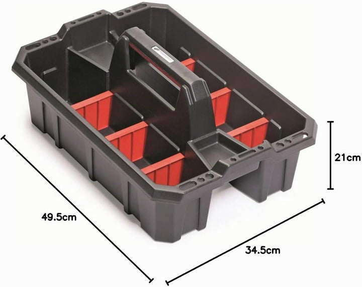 Prosperplast Cargo Plus Werkzeugträger Werkzeughalter Werkzeugkasten (49,5 x 34,5 x 21cm)