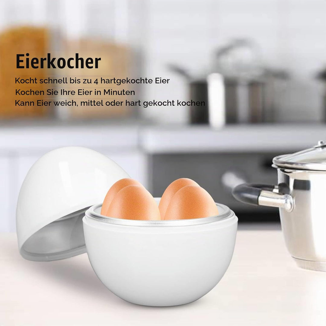 Eierkocher, Elektrischer Eierkocher Für Hartgekochte Eier, Kapazität Für 4 Eier, Kompaktes Design, A