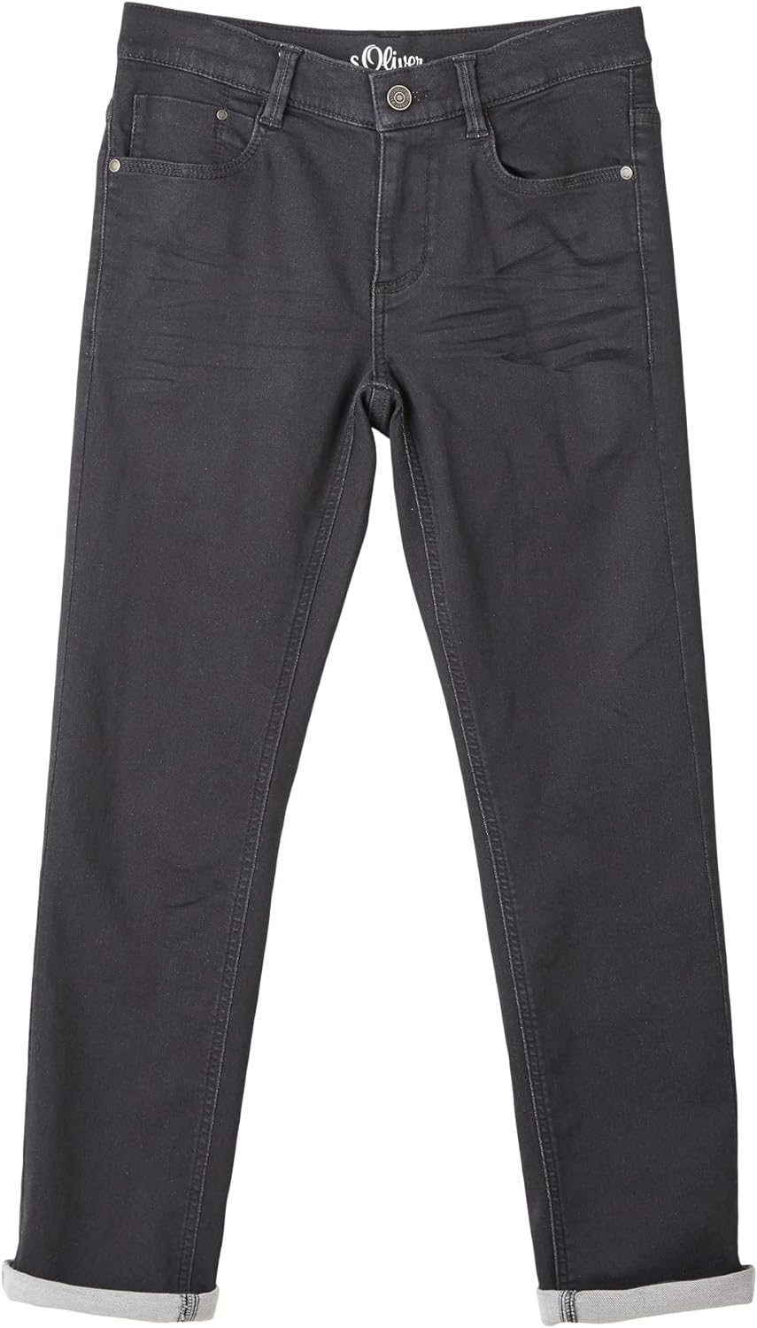 Esprit Boy's Jeans, Seattle Regular Fit, schwarz, 134