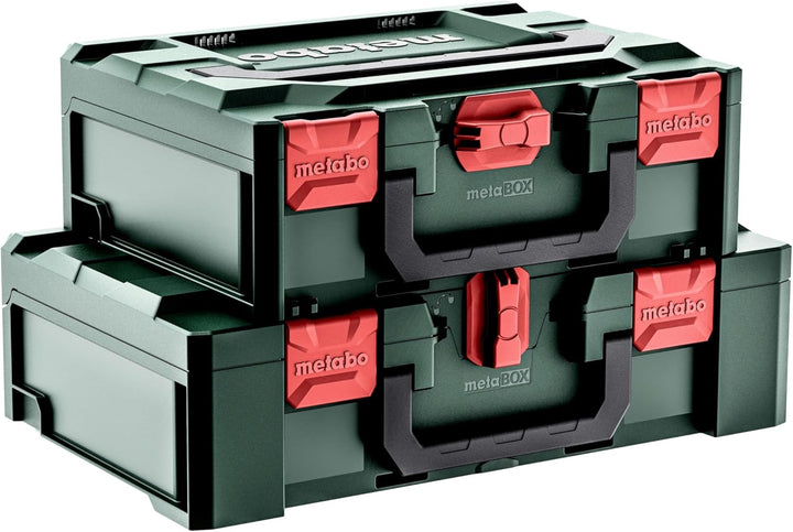 metabo Basis-Set - 2X LiHD 18 V / 10 Ah Akkus + ASC 290 Schnellladegerät in metaBOX 145 - Leistungss