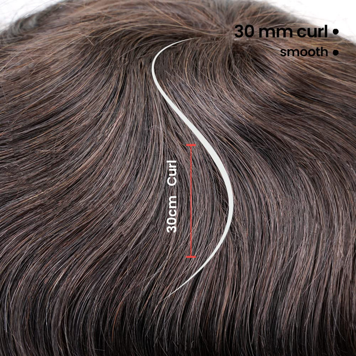 Lordhair Toupet Human Hair Herrenperücke, Französische Spitze Webart, 20 x 25 cm, Leichtes Haarersat