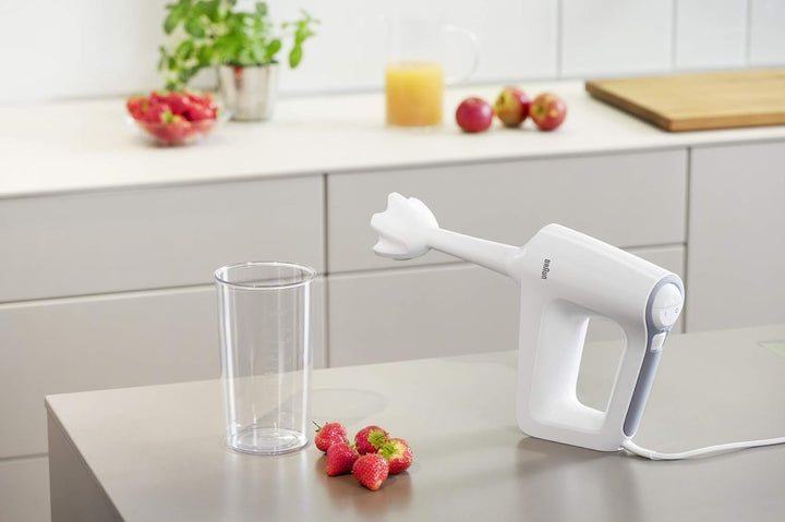 Braun MultiMix 3 HM 3135 Handmixer – Handrührgerät zum Backen & Kochen, inkl. Schneebesen, Knethaken