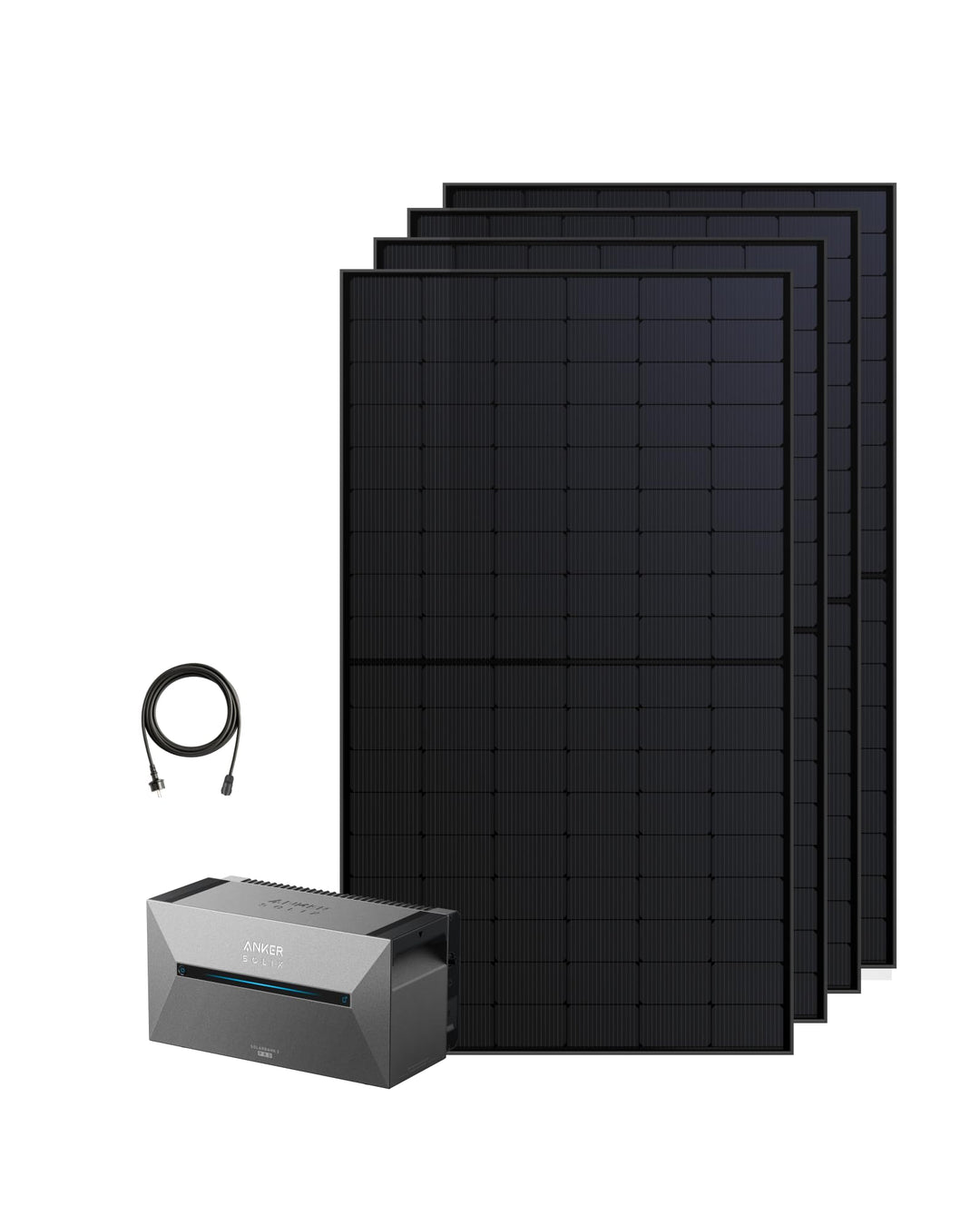 Anker SOLIX Solarbank 2 E1600 Pro + 4× RS50S Bifaziales Solarpanel | Balkonkraftwerk mit Speicher (2
