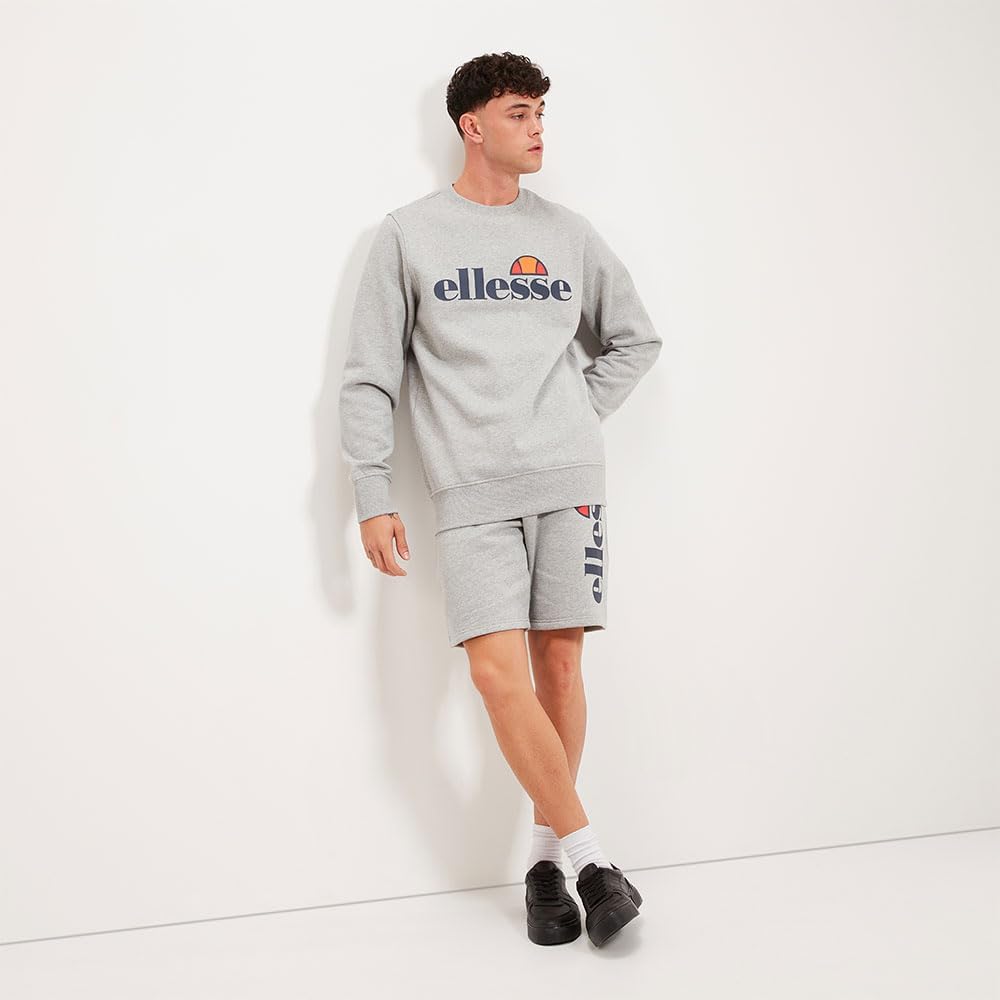 Ellesse Herren Succiso Sweatshirt XS Dark Grey Marl, XS Dark Grey Marl