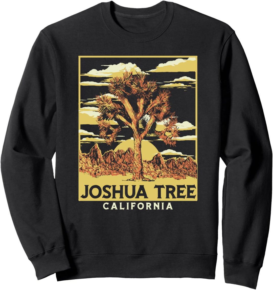 Joshua Tree National Park Vintage Style Artistic Graphic Sweatshirt