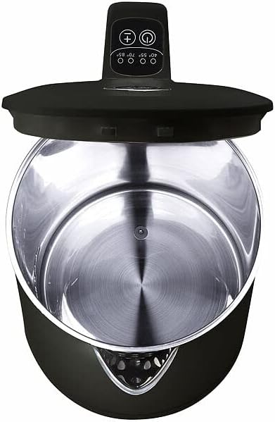 Rosenstein & Söhne Design-Wasserkocher: Edelstahl-Wasserkocher, Temperaturwahl, Warmhaltefunktion, L