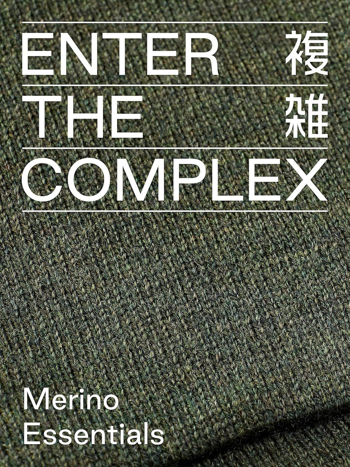 Enter the Complex® Armstulpen, Pulswärmer mit Daumenloch, Merino Wolle, Damen und Herren Olive, Oliv