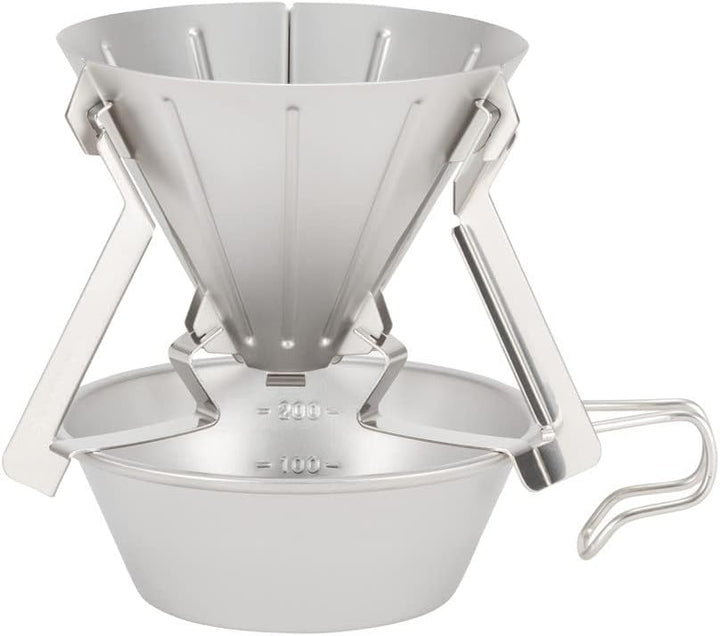 Snow Peak Field Barista CS-117 Kaffee-Tropfer, zusammenklappbar, Edelstahl, Stahl Einheitsgrösse, St