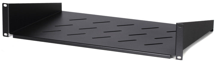 DSIT 19 Zoll 2HE Fachboden für Wandschränke mit Einer Tiefe von 450mm - 300mm Tief - Schwarz 450mm -