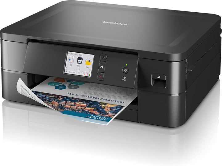 Brother DCP-J1140DW 3-in-1 Farbtintenstrahl-Multifunktionsgerät (Drucker, Scanner, Kopierer), Schwar